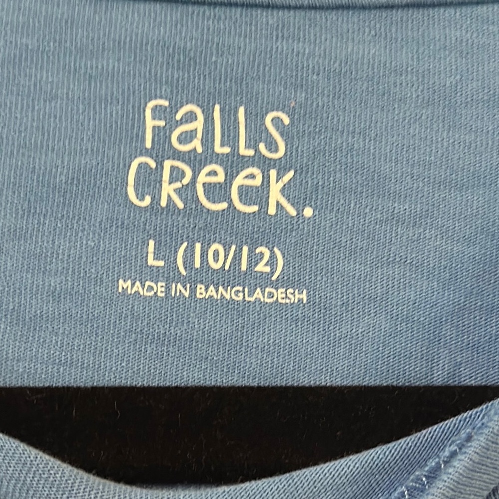 Falls Creek Blue Cartoon Graphic Short Sleeve Tee - Picture 2 of 7